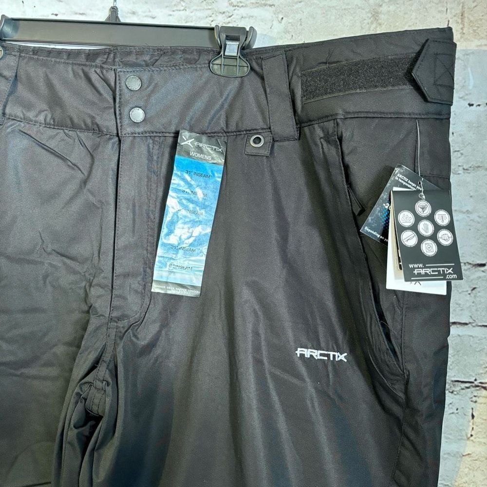 Arctix Womens Insulated Snow Pants Black Skiing Snowboard Powder Gaiter Size 3X - Picture 4 of 12